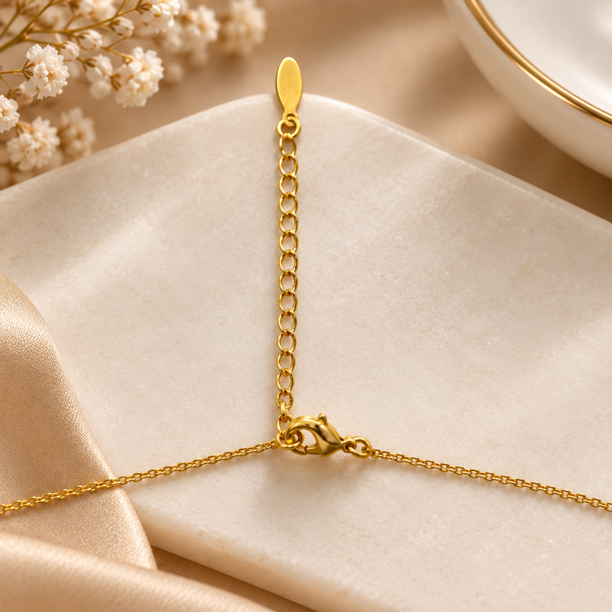 Elegant Round Crystal Chain Pendant Set for Women | Gold Pendant with Earrings