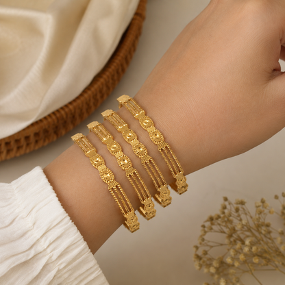 Elegant Gold Plated Designer Bangles for Women