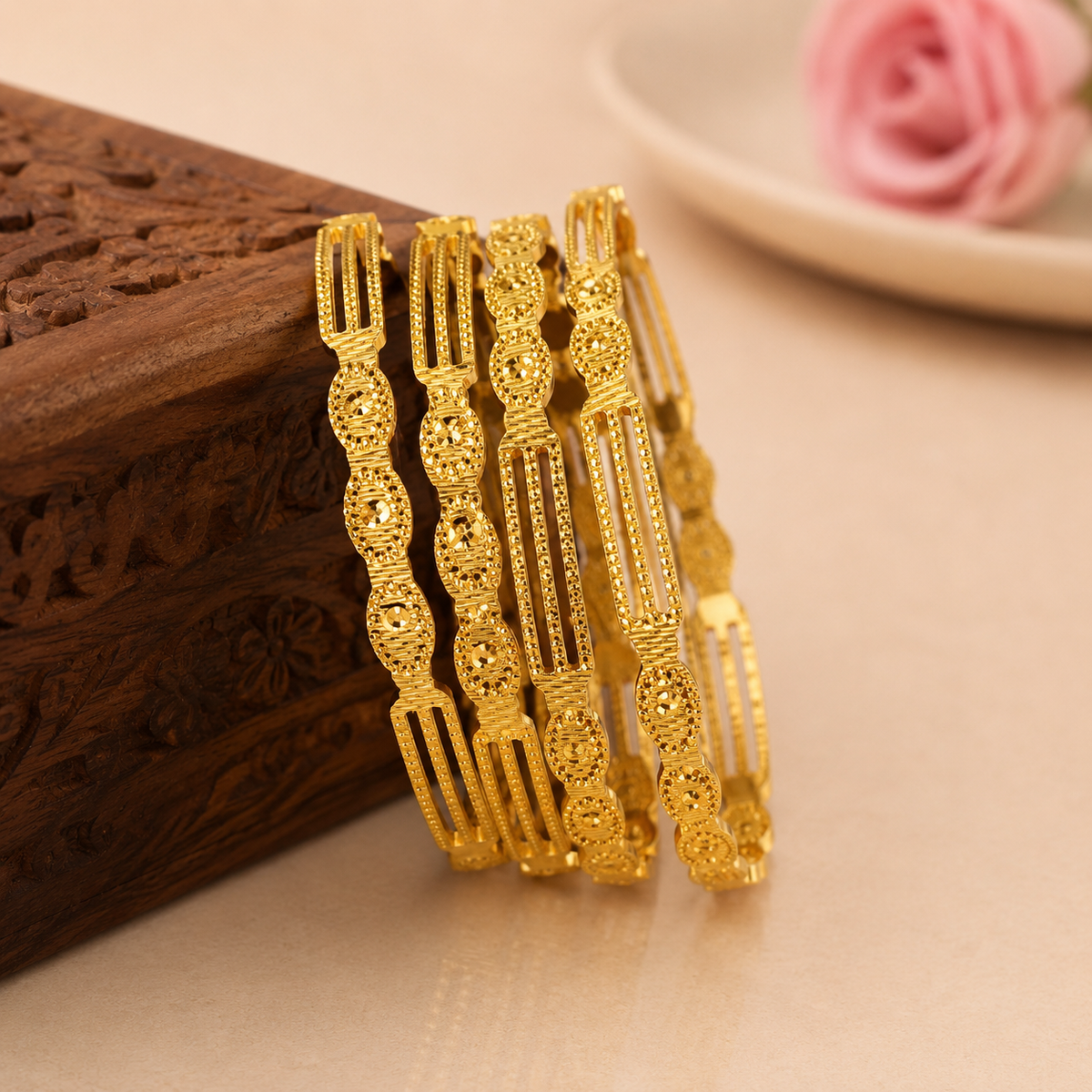 Elegant Gold Plated Designer Bangles for Women