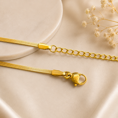 Gold Snake Pendant Chain Necklace for Women