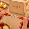 Premium Silver Infinity Bro Rakhi