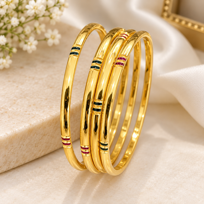 Elegant Gold Plated Bangles for Women | Designer Artificial Jewellery