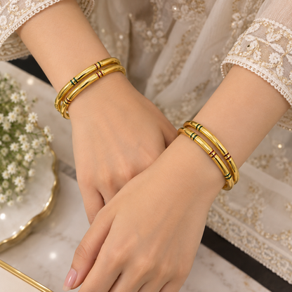 Elegant Gold Plated Bangles for Women | Designer Artificial Jewellery